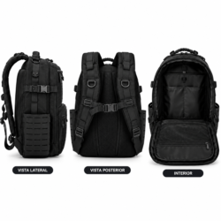 MORRAL TACTICO LASER NEGRO 55 L - Imagen 3