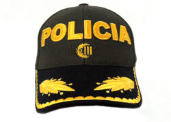 GORRA-TIPO-BEISBOLERA-POLICIA-NACIONAL-VERDE-BORDADO-AMARILLO-CORONEL
