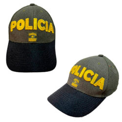 GORRA-TIPO-BEISBOLERA-POLICIA-NACIONAL-VERDE-BORDADO-AMARILLO-SUBCOMISARIO