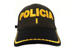 GORRA-TIPO-BEISBOLERA-POLICIA-NACIONAL-VERDE-BORDADO-AMARILLO-SUBTENIENTE