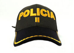 GORRA-TIPO-BEISBOLERA-POLICIA-NACIONAL-VERDE-BORDADO-AMARILLO-TENIENTE